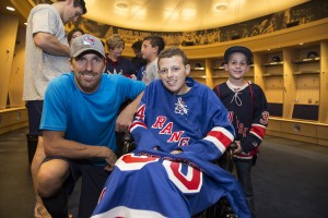 Vincent, from Make a Wish Suffolk County visited with Henrik and the NYR before losing his battle to cancer earlier this fall.