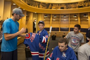 Vincent, from Make a Wish Suffolk County visited with Henrik and the NYR before losing his battle to cancer earlier this fall.