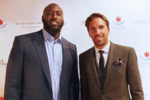Henrik Lundqvist with NY Jet Muhammad Wilkerson (Manley Photography)