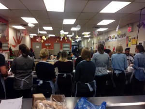 HLF volunteers served dinner to hundreds of New Yorkers in need of a warm meal.