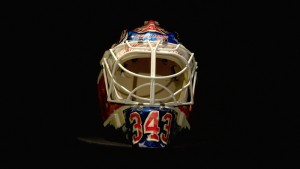 The mask designed by Henrik Lundqvist and the FDNY.