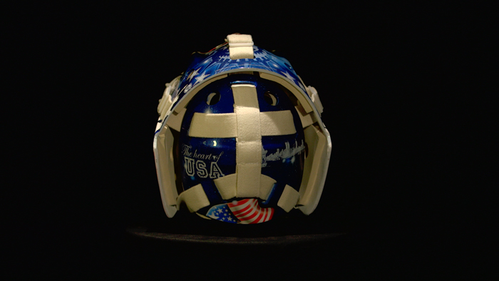 The mask designed by Henrik Lundqvist and the FDNY.