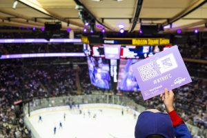 November 26, 2018: The New York Rangers defeat the Ottawa Senators, 4-2, during Hockey Fights Cancer night at Madison Square Garden in New York City.