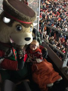 On January 26 2019, the 2nd group of families from the Ronald McDonald House in Gothenburg were hosted for a Frolunda game and a meet & greet with Joel during the 2018/19 season.
