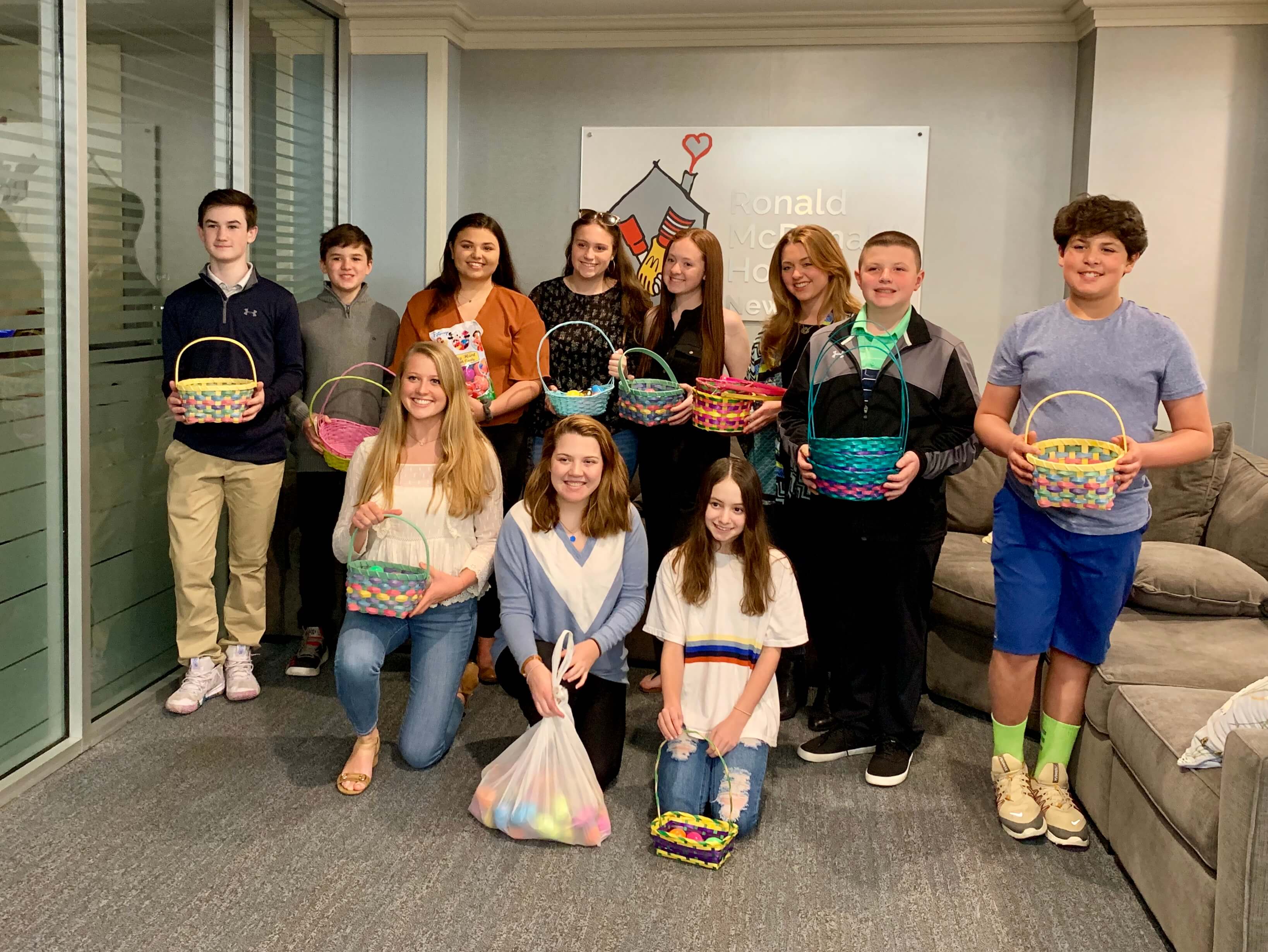 HLF Young Ambassadors Volunteer to celebrate Easter with the Ronald McDonald House in New York, New York.